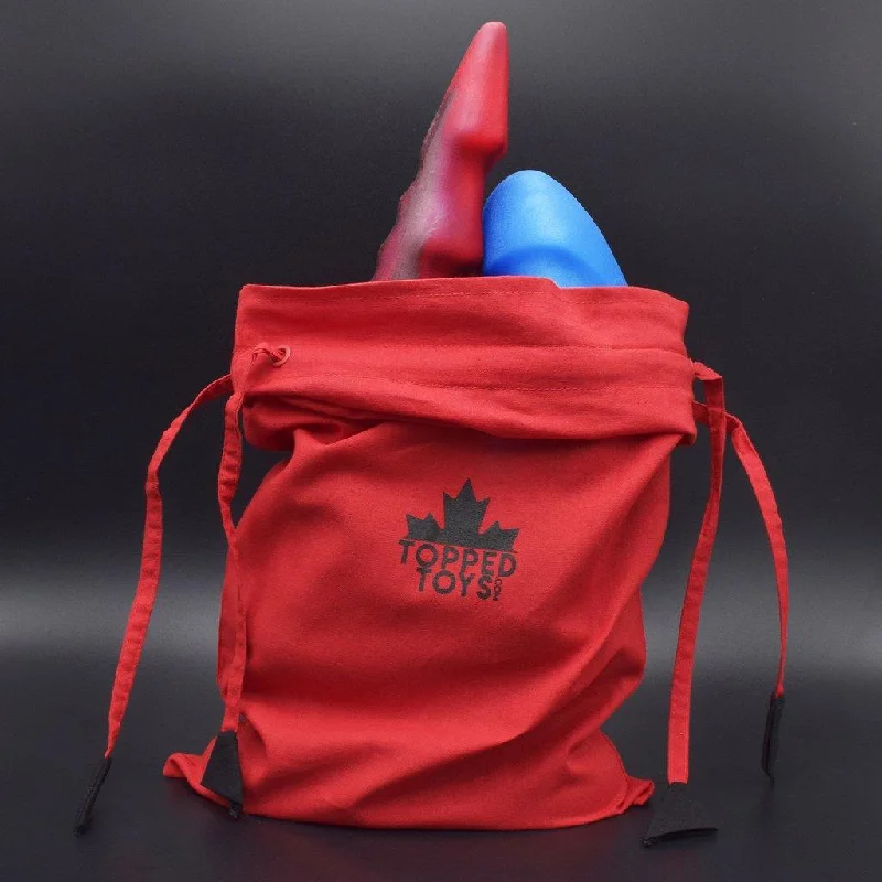 Silicone BDSM toy paddles-Topped Toys Storage Bag - Red