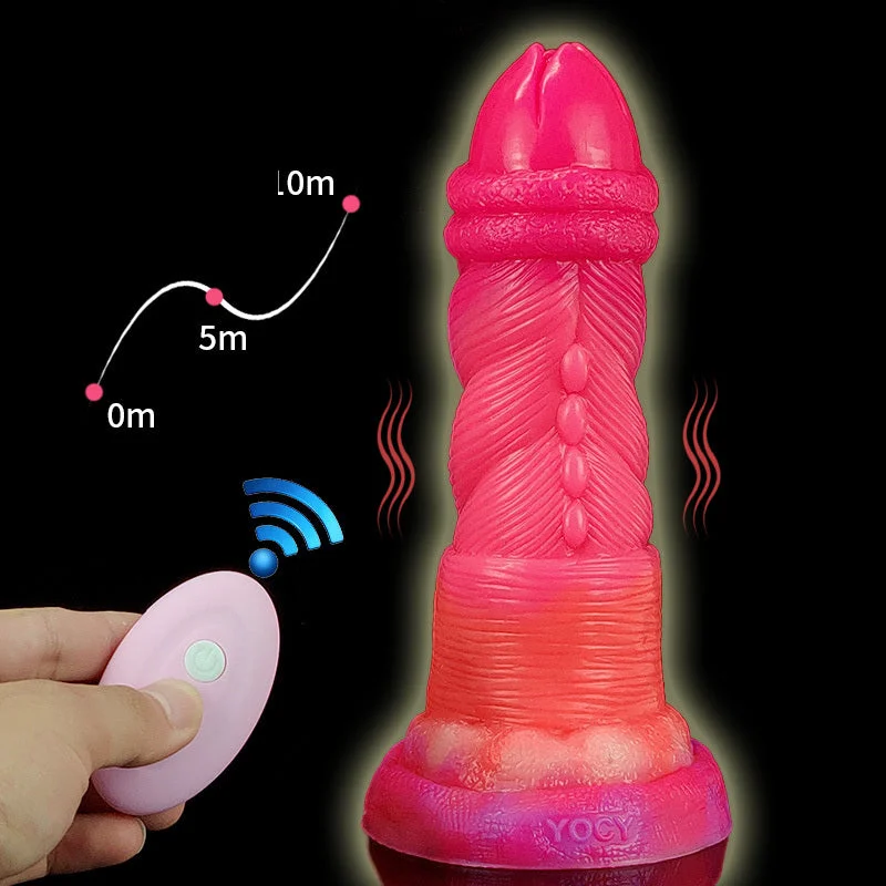 Vibrator high end-Huge Flower Head Dildo Remote Vibrator