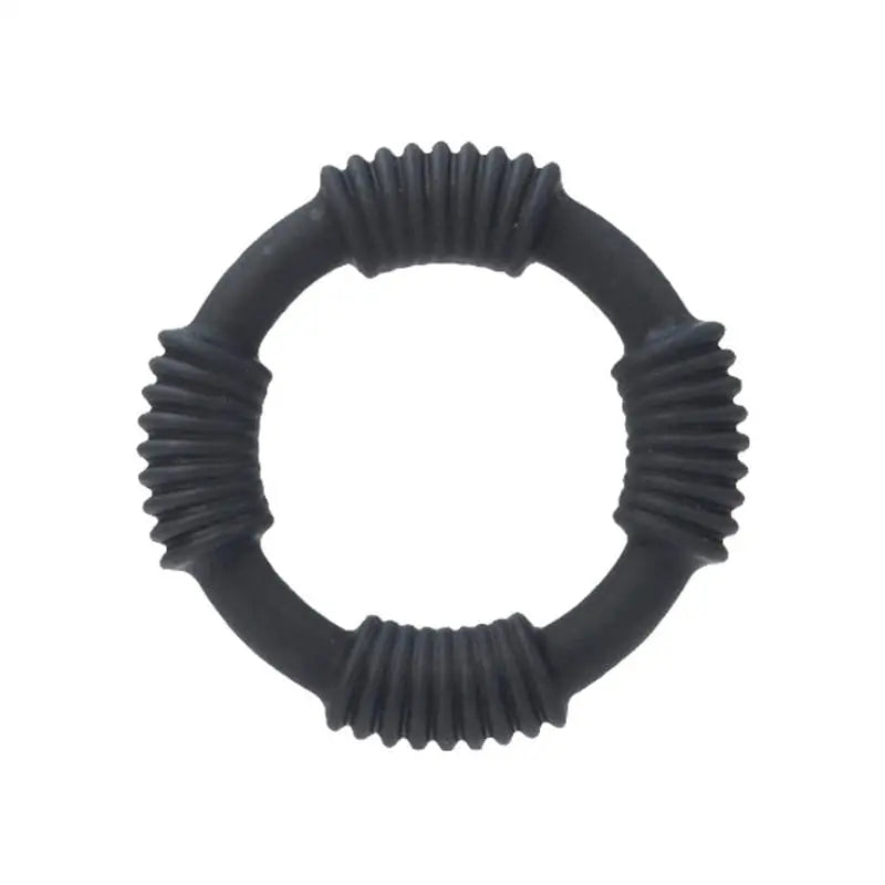 cock ring regional styles-Adonis Silicone Ring Hercules Black