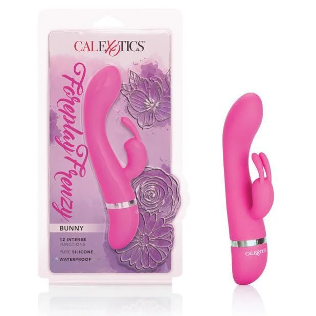 Vibrator lightweight design-California Exotics - Foreplay Frenzy Bunny Vibrator (Pink)