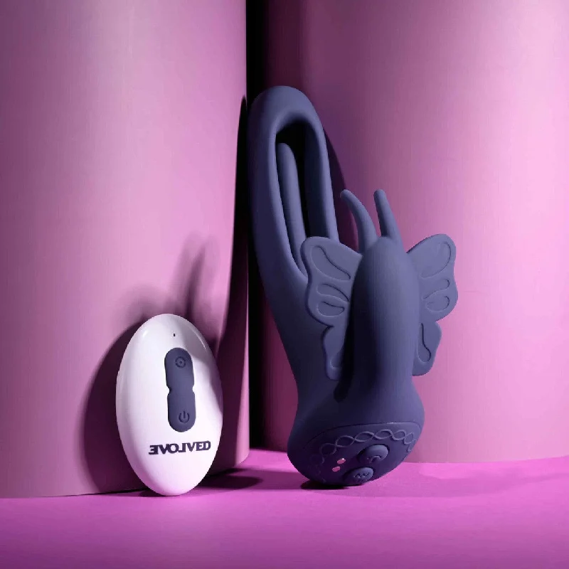 Vibrator travel companion-Evolved - Lord of the Wings Dual Vibrator (Black)