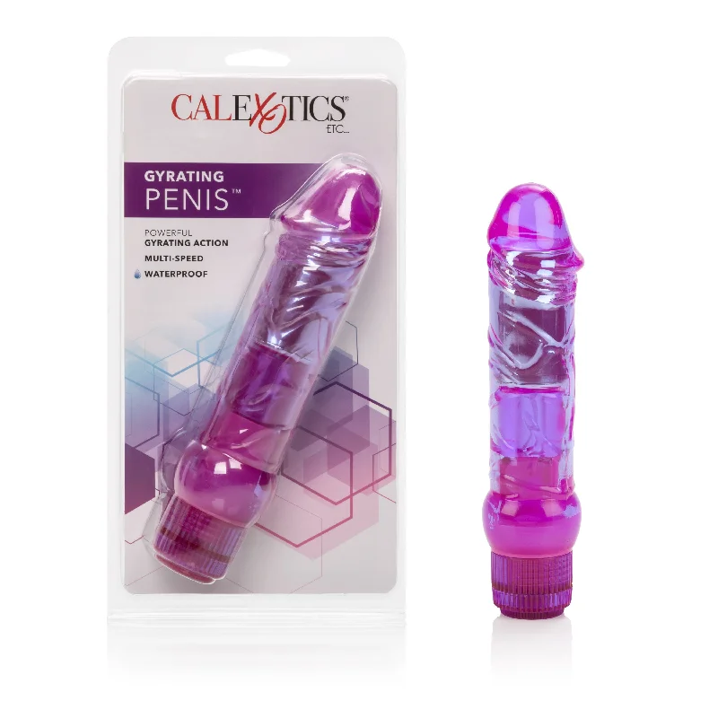 Vibrator fan favorite-Waterproof Crystalessence Gyrating Penis