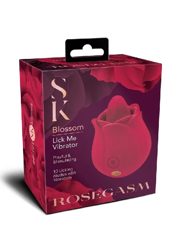 Vibrator special edition-Rosegasm Rose Blossom Licker - Red