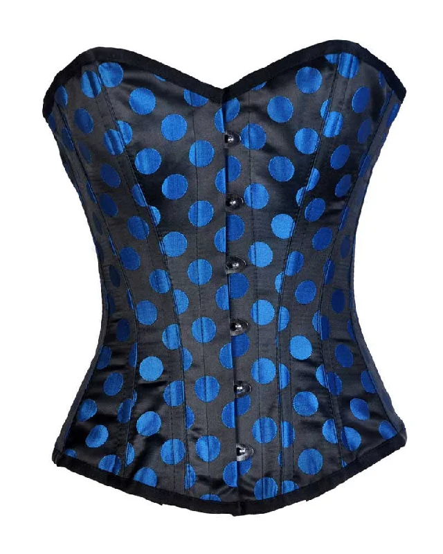 Corset in icy blue-Harley Custom Made Corset