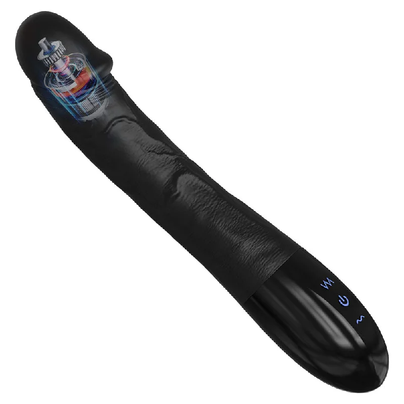 Vibrator rare edition-Realistic Glan Black Dildo G Spot Vibrator - Vibrating Panties Anal Dildo Sex Toys for Women