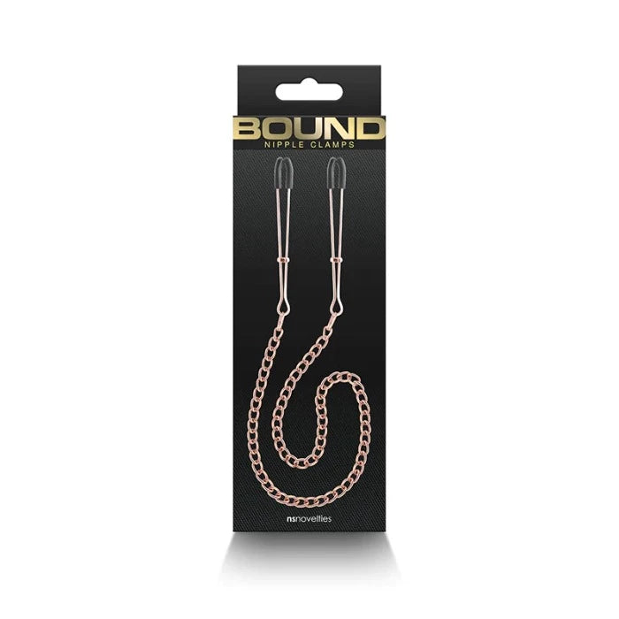 Sex toys for solo pleasure-Bound ''DC3'' Nipple Clamps -Rose Gold