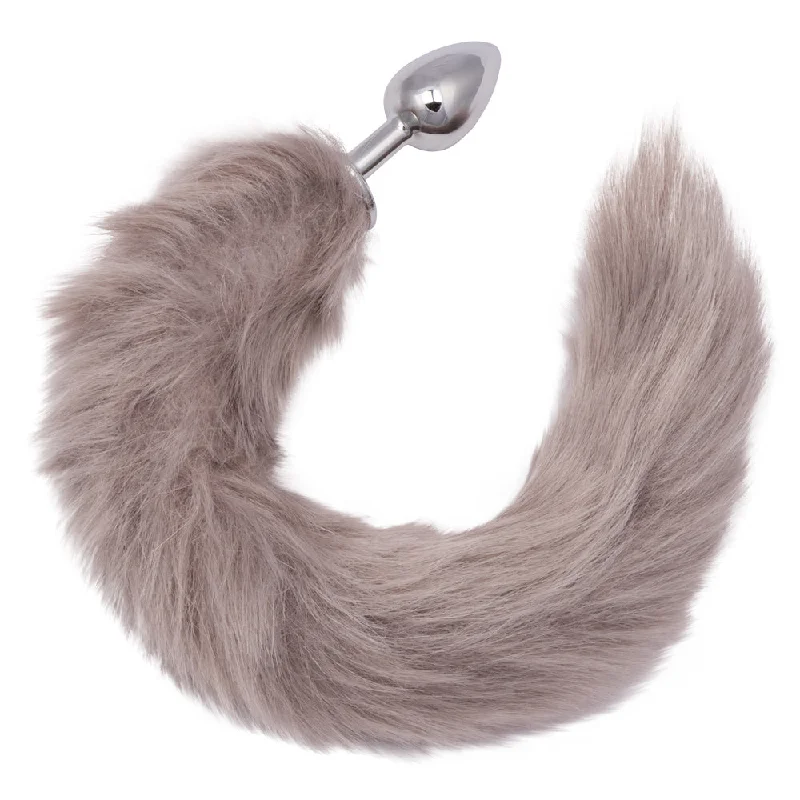 Vibrating toys with patterns-Running Wild Tail - Grey