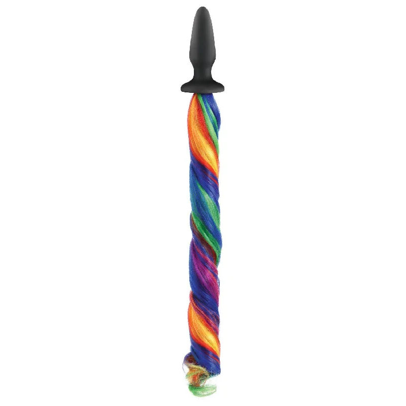 Realistic skin dildos-Unicorn Tails - Rainbow