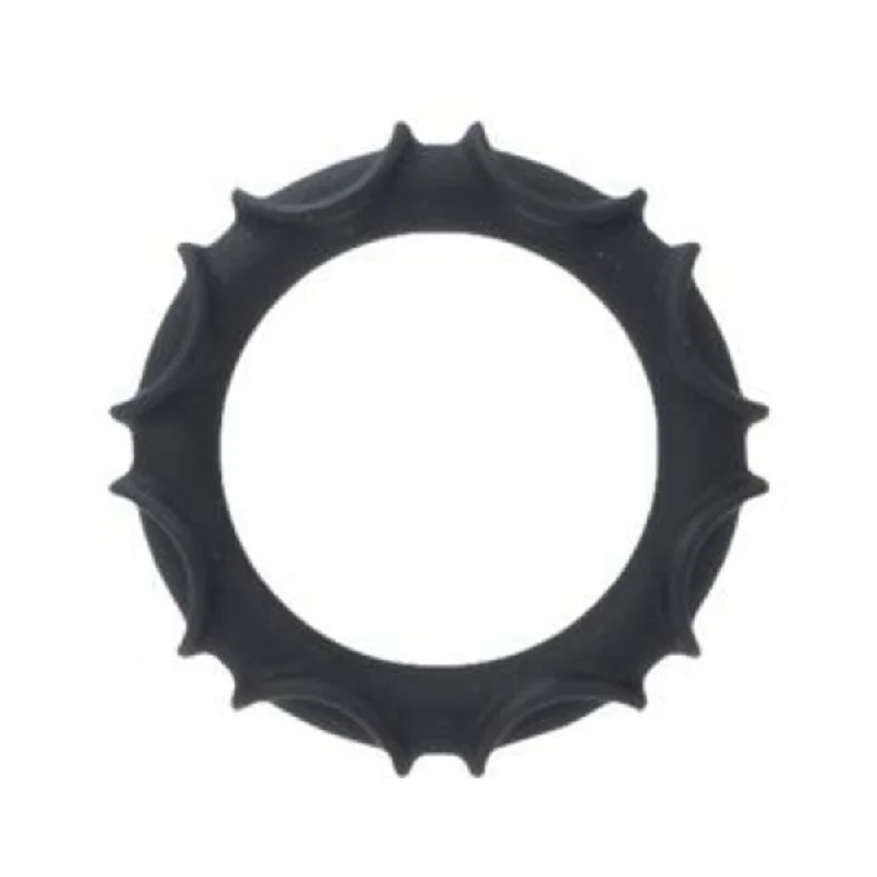 cock ring pre workout-Adonis Atlas Silicone Ring - Black