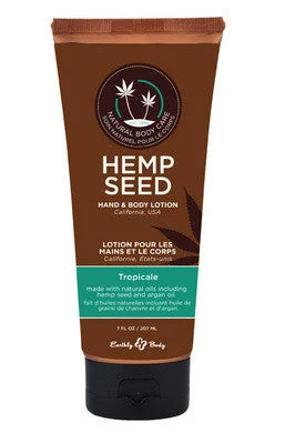 Quiet wearable stimulators-Hemp Seed Hand and Body  Lotion - Tropicale - 7 Oz.  Tube