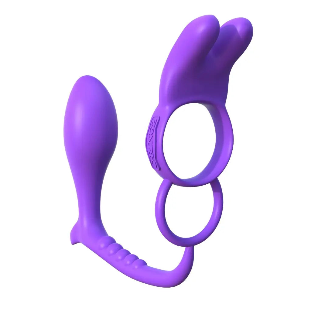 cock ring perforated-Fantasy C-ringz Ass- Gasm Vibrating Rabbit