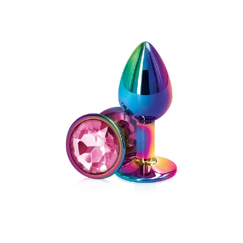 Vibrators with rotating heads-Rear Assets - Multicolor - Small - Pink