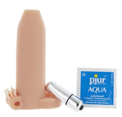 Sex toys with air pulse-Deemun 6 X 2 Inches Extra  Girth Vibrating  Enhancer