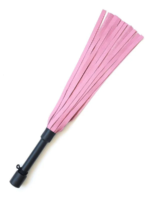 BDSM toy gag styles-Pink Devil Leather Flogger