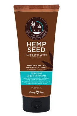 Sex toys with soft motors-Hemp Seed Hand and Body  Lotion - Wild Surf - 7 Oz.  Tube