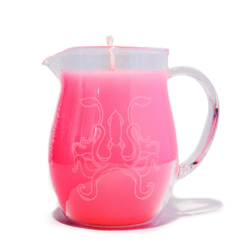 BDSM toy gag uses-Blacklight Wax Play Candle Pitcher, Pink