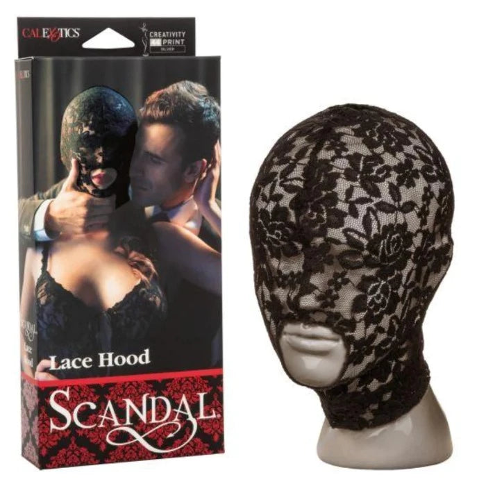 Sex toys with bendable shafts-Scandal ''Black Lace'' Mask Hood