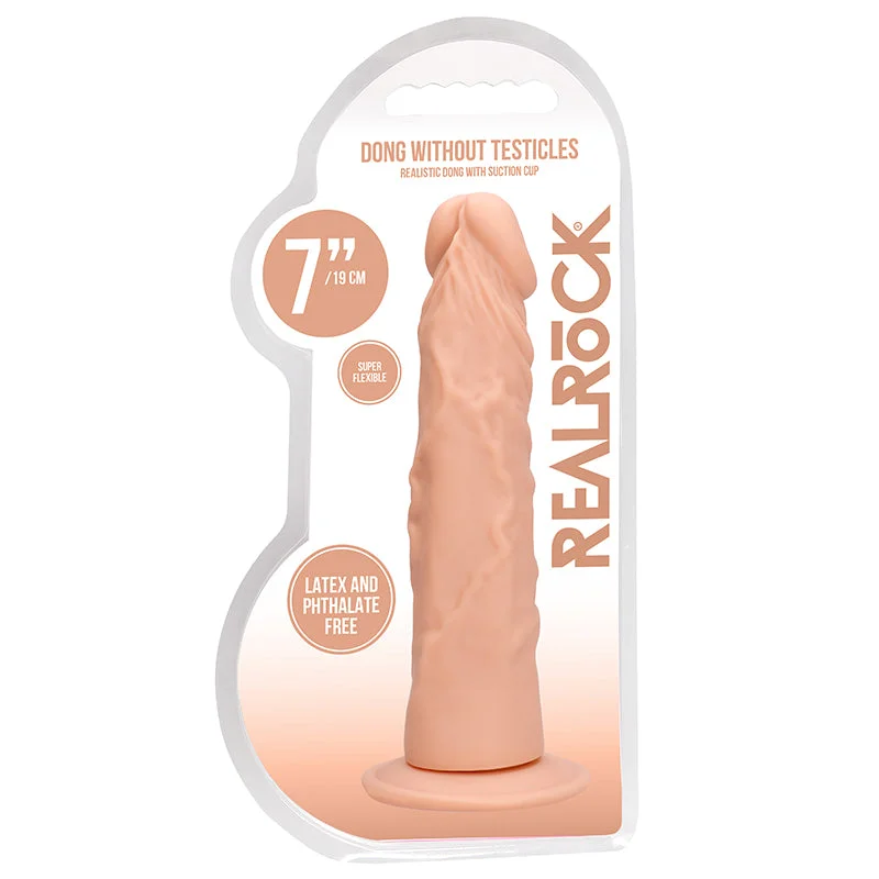 noisy-dildo-Real Rock Realistic Dildo - 7" - 17 Cm - Vanilla