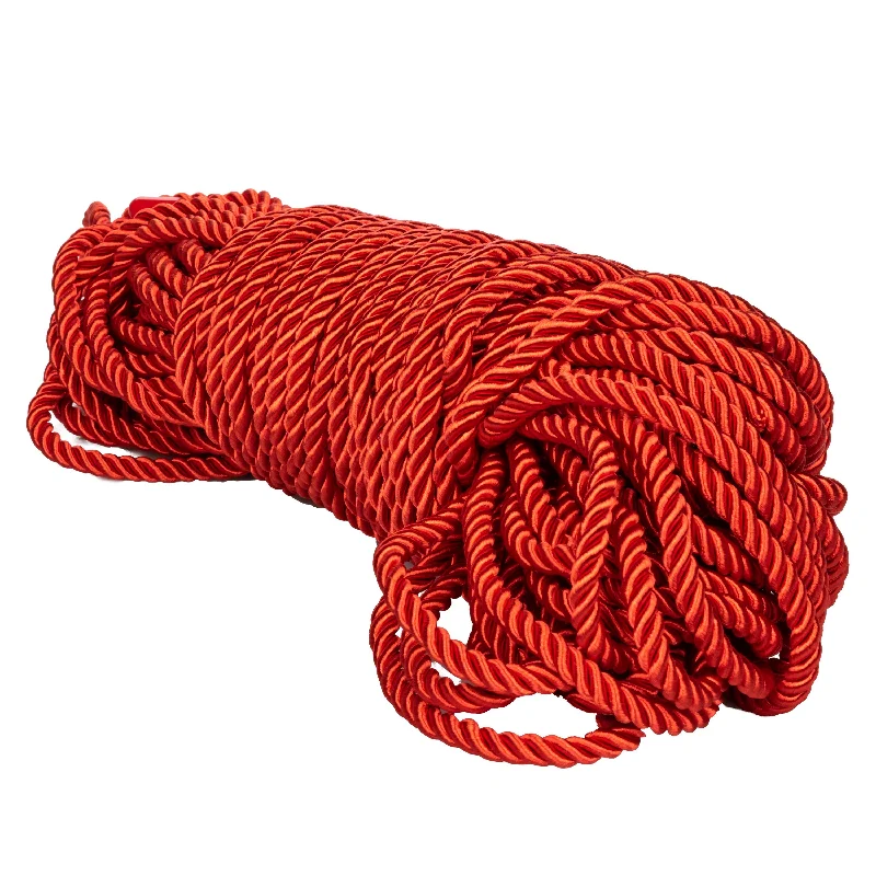 BDSM toy whip features-Scandal BDSM Rope 98.5ft/ 30m - Red