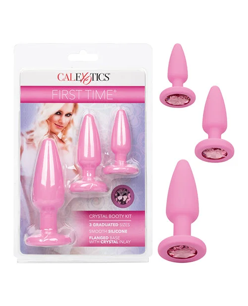 Portable sex toy chargers-First Time Crystal Booty Kit - Assorted Colors