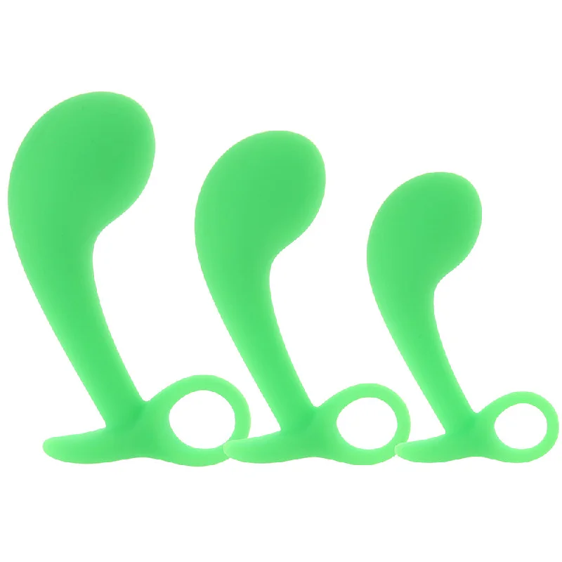 Flexible silicone vibrators-Ouch! Glow in the Dark Prostate Kit