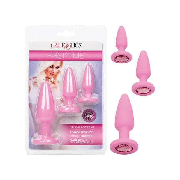 Vibrators with rotating heads-First Time Crystal Booty Kit