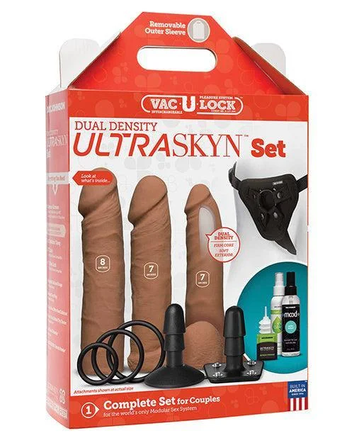 pulsing-dildo-Vac-u-lock Dual Density Ultraskyn Set