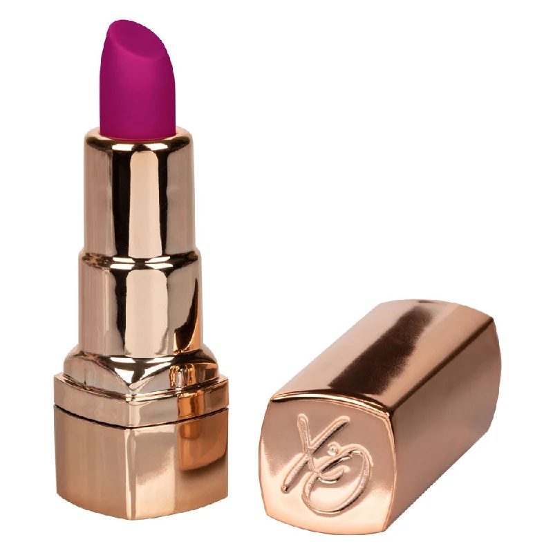 Vibrator prompt shipping-Hide and Play Rechargeable Lipstick - Purple