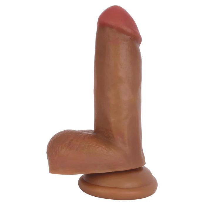 bumpy-dildo-Jock Bareskin Realistic Dong with Balls 6in