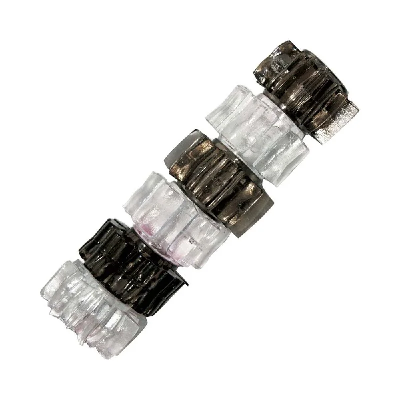 cock ring bold choice-Hung Pleasure Stars Jelly Cock Rings Black/clear 6 Pack