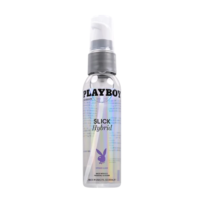 Rechargeable couples vibes-Playboy Slick ''Hybrid'' Lube 2oz