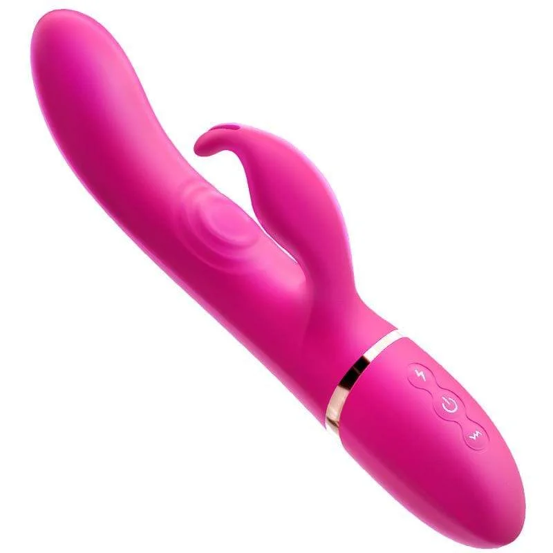 Vibrator compact size-Erocome - Canesvenatici Heating Rabbit Vibrator (Deep Rose)