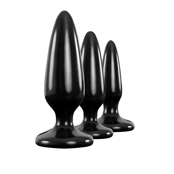 Rechargeable bullet vibes-Renegade Pleasure Plug 3pc Trainer Kit