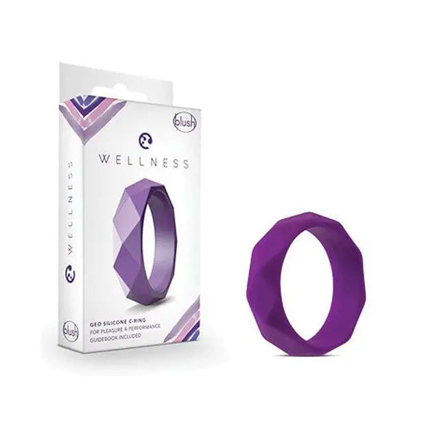 cock ring holiday deal-Blush Wellness Geo C Ring - Purple