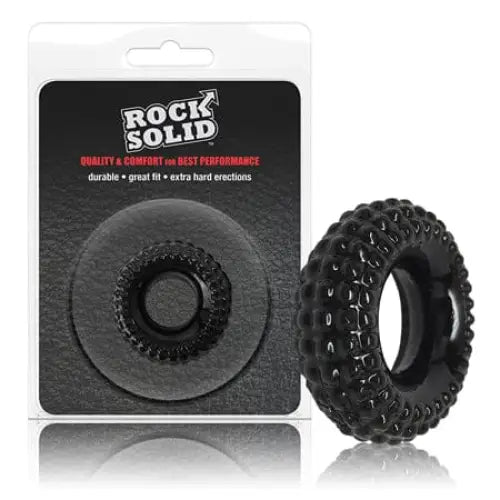 cock ring programmable-Rock Solid Radial Black C Ring in a Clamshell