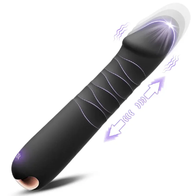 Vibrator cheap option-Thrusting Anal Dildo Vibrator - 10 Telesopic G Spot Stimulator Prostate Massager