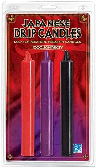 Vibrating anal toys for beginners-Doc Johnson Japanese Drip Candles, 3 Count