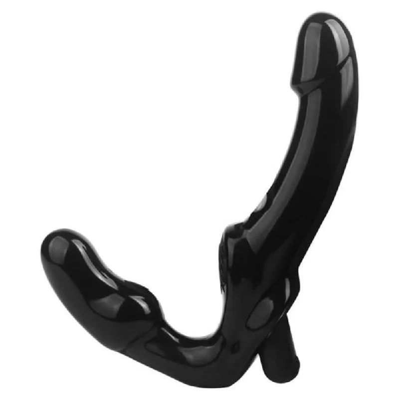 Vibrator sleek design-Black 10|/|Speed Strap 6" & 9" Dildo Vibrator |/|Vibrating Thrusting