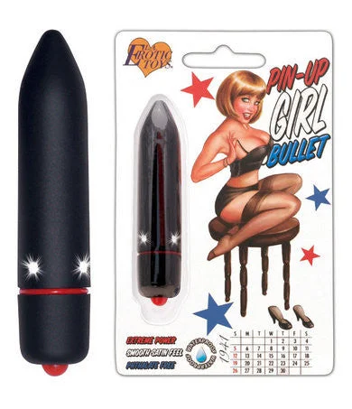 Luxury prostate vibrators-Pin Up Girl Bullet - Black