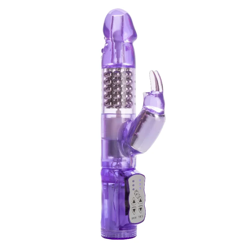 Vibrator holiday sale-California Exotics - Jack Rabbit Waterproof 5 Rows Jack Rabbit Vibrator (Purple)