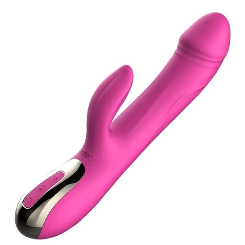 Vibrator partner use-Leten - Automatical Strong Thrusting Rabbit Vibrator (Pink)