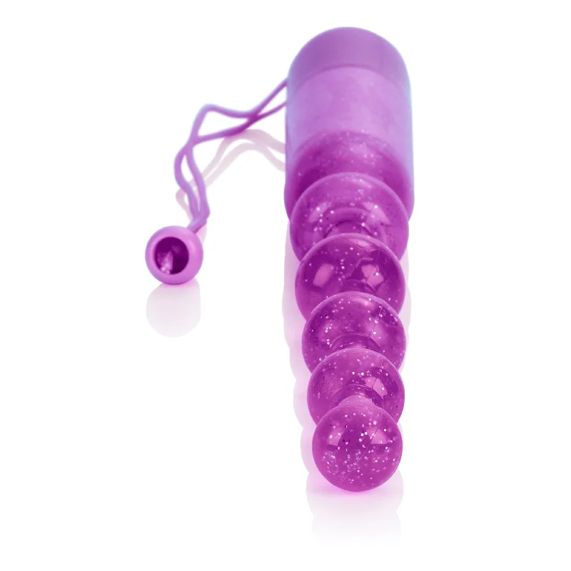 Vibrator new release-Vibrating Pleasure Beads - Purple