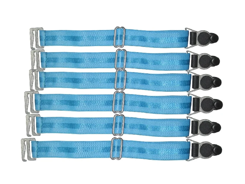 Sex toys for discreet use-Suspender Clips In Turquoise