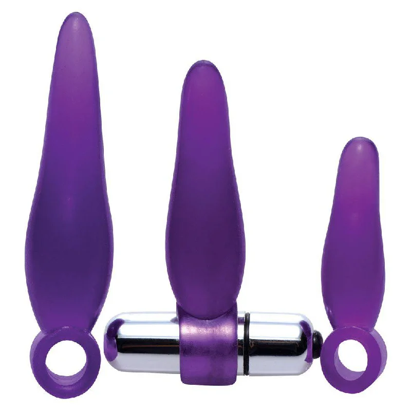 Sex toys with dual stimulation-Fanny Fiddlers 3 Piece Finger Rimmer Set With Vibrating Bullet