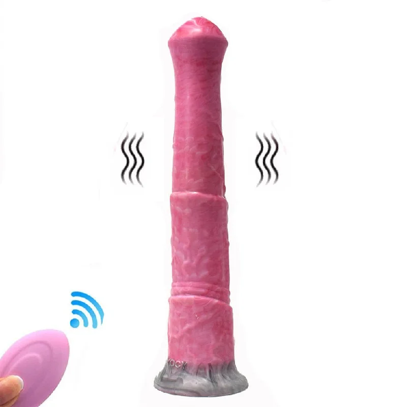 Vibrator premium feel-Horse Dildo Suction Cup Vibrator With Remote