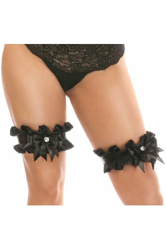 Luxury clit vibrators-Kitten Collection Pinstripe Leg Garters (Set of 2)