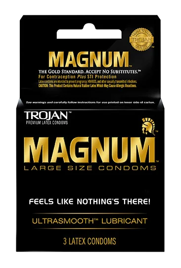 Luxury prostate toys-Trojan Magnum Large Condoms