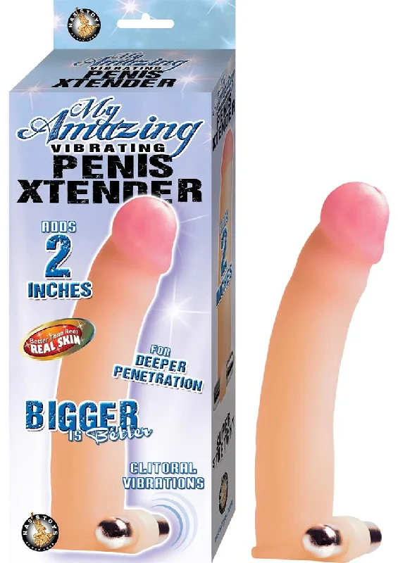 Rechargeable anal beads-My Amazing Vibrating Penis Xtender Sleeve