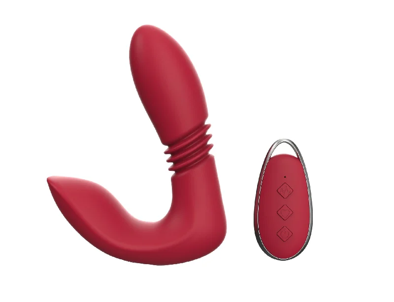 Vibrator bold vibration-Remote Control G Spot Clitoral Vibrator - Anal Dildo Thrusting Clit Double End Stimulator