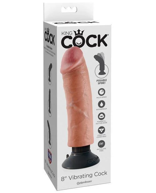 firm-dildo-"King Cock 8"" Vibrating Cock"